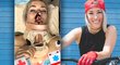 Bikerka Caroline Buchananová skončila po autonehodě s krvavými šrámy v obličeji