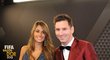 Hvězdný pár Lionel Messi a Antonella Roccuzzová před slavnostním vyhlášením Zlatého míče za rok 2013