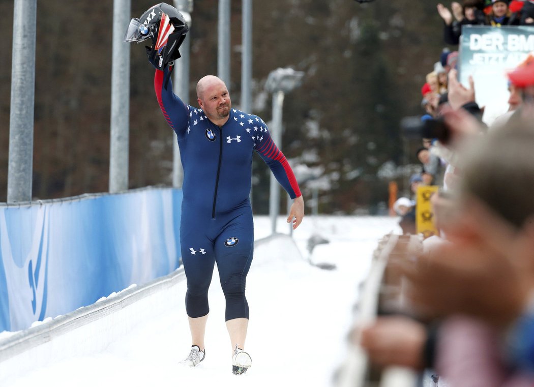 Holcomb na únorovém závodě v Königssee