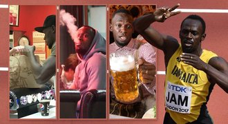 Nejrychlejší důchodce světa Bolt si umí užívat! Alkohol, cigára i fast food