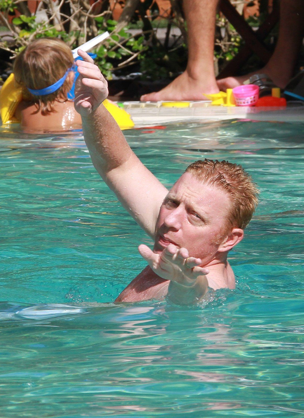 Boris Becker si o vánocích užíval v bazénu v Miami