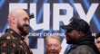 Tyson Fury a Dillian Whyte během staredownu