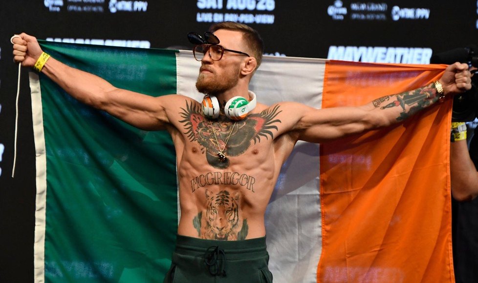 Conor McGregor před zápasem s Floydem Mayweatherem