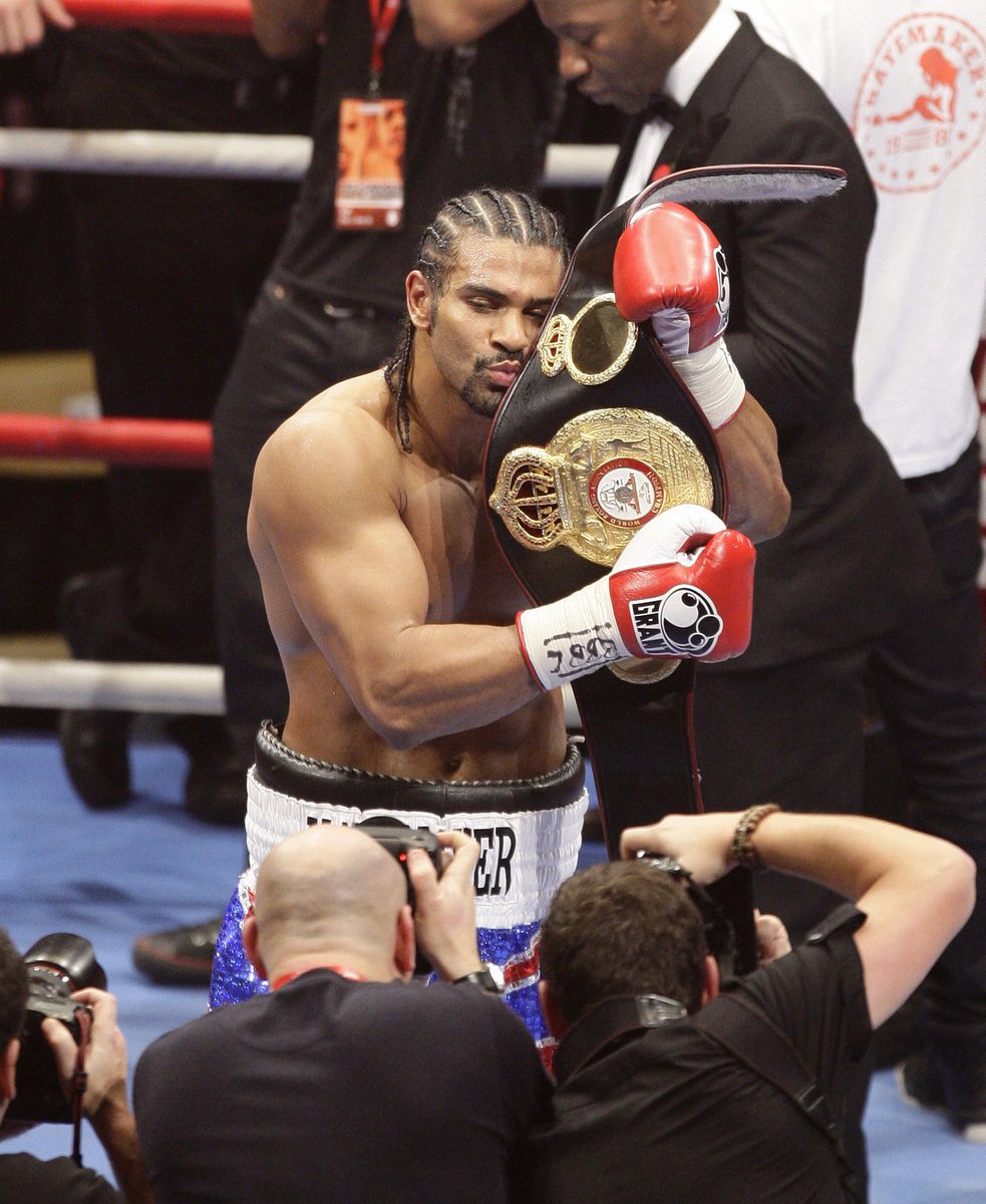 David Haye a jeho mistrovský pás