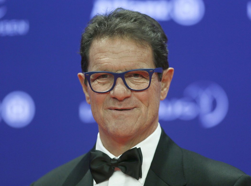 Fotbalový trenér Fabio Capello na vyhlášení cen Laureus