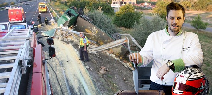 Závodník a kuchař Jan Charouz měl děsivou nehodu, jen o fous unikl smrti