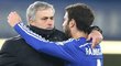 Bývalý trenér Chelsea José Mourinho a záložník Cesc Fábregas