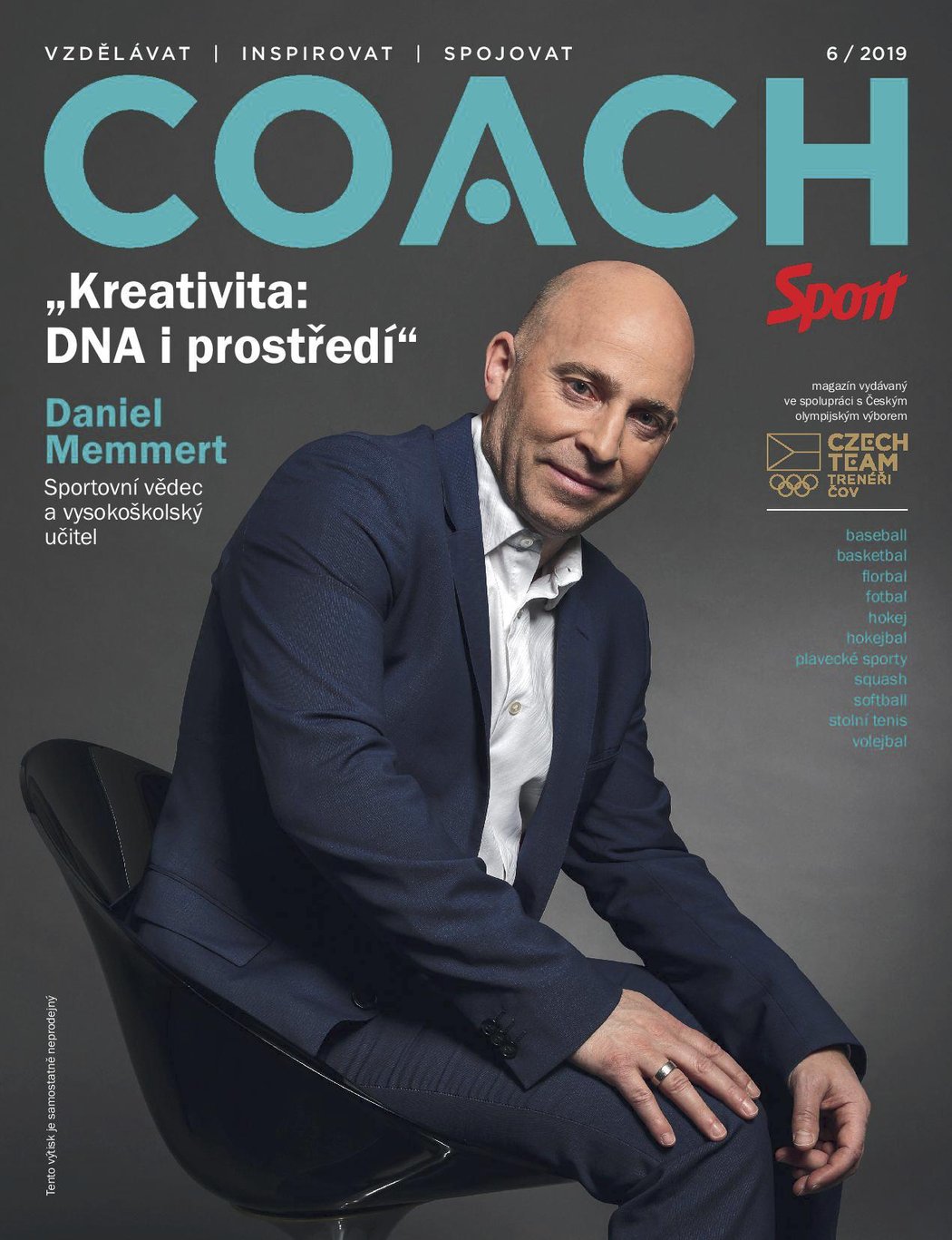 Rozhovor se špičkovým německým expertem na herní kreativitu Danielem Memmertem otevírá červnové vydání magazínu COACH