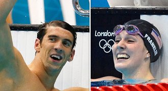 Bazénu vládnou Američané, Phelps i 17letá Franklinová mají třetí zlato