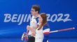 Zuzana a Tomáš Paulovi během turnaje smíšených dvojic proti Kanaďanům
