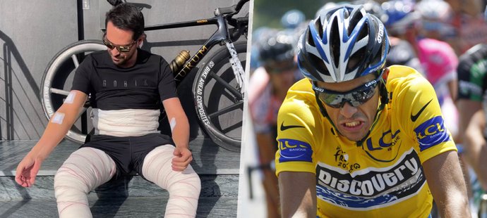Dvojnásobný vítěz Tour de France Alberto Contador se zotavuje z rozsáhlé operace