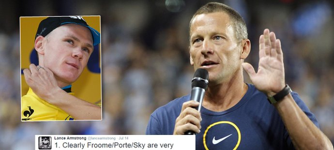 Armstrong se omluvil Froomovi za tweet