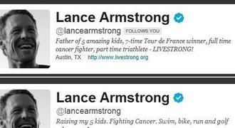 Armstrongův smutný twitter: Tituly z Tour z jeho profilu zmizely