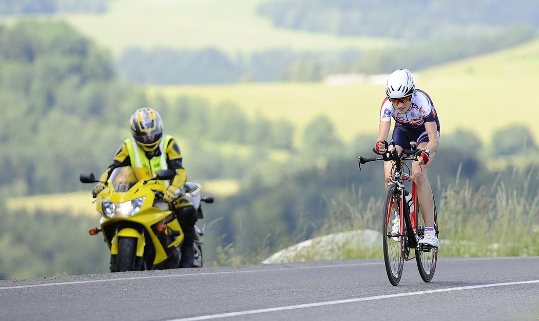 Martina Sáblíková na mistrovství republiky v cyklistice suverénně ovládla časovku