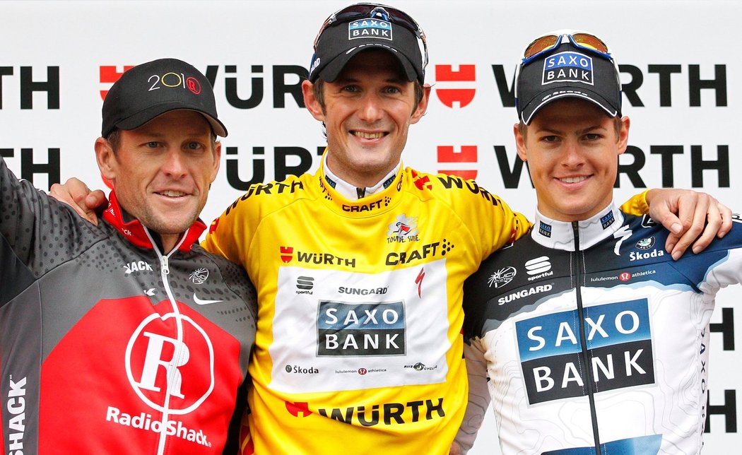 Fuglsang úplně vpravo na Tour de Suisse 2010.