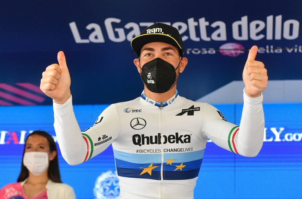 Italský cyklista Giacomo Nizzolo v závodu triumfoval poprvé