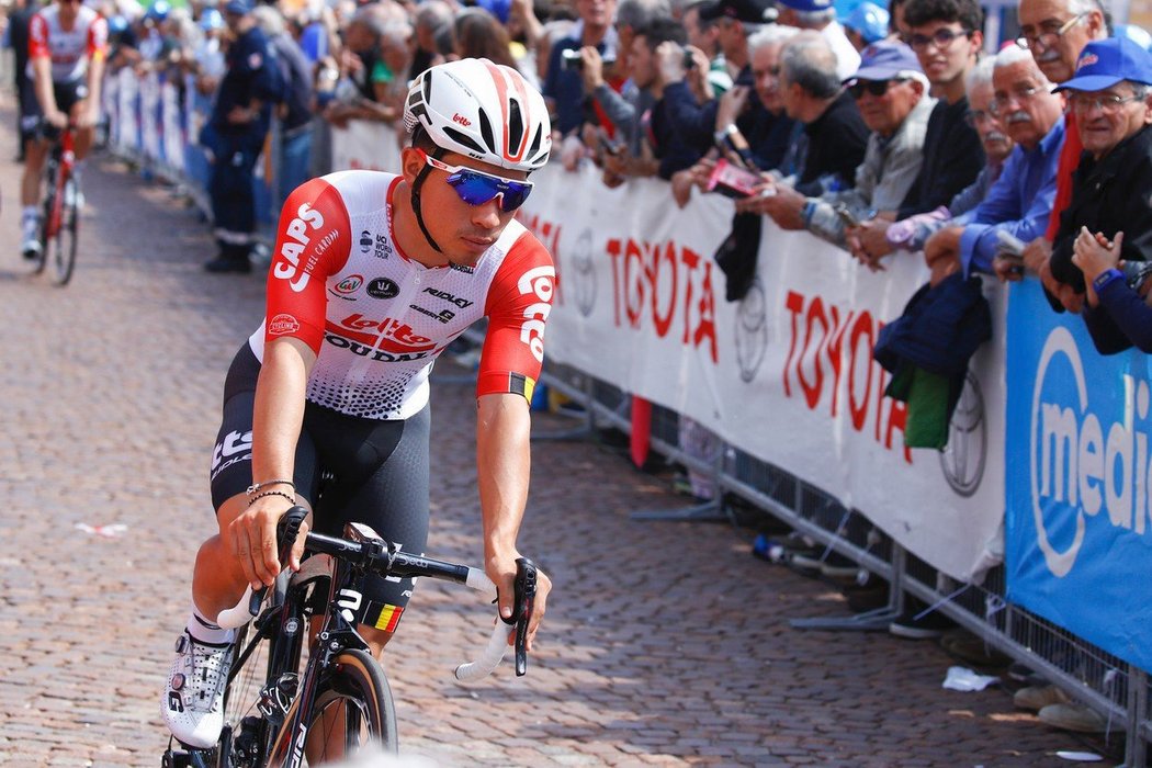 Australský cyklista Caleb Ewan si připsal druhé vítězství na letošním Giru d&#39;Italia, v hromadném spurtu člen týmu Lotto-Soudal vyhrál 11. etapu