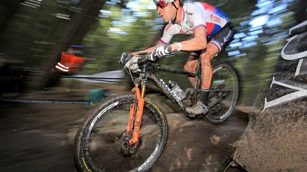 Biker Ondřej Cink dojel v závodě SP v cross country v Novém Městě na Moravě stejně jako před týdnem v Albstadtu čtvrtý