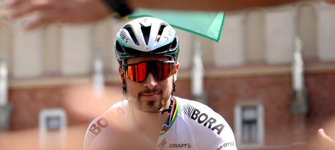 Peter Sagan na startu první etapy závodu Kolem Polska, kterou nakonec ve spurtu vyhrál