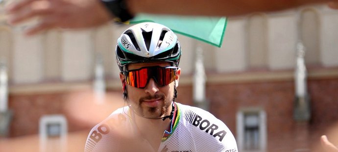 Peter Sagan na startu první etapy závodu Kolem Polska, kterou nakonec ve spurtu vyhrál