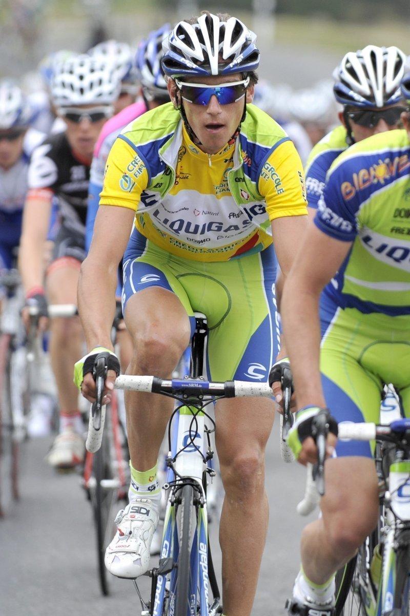 Roman Kreuziger v pelotonu.