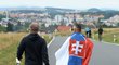 Slovenští fanoušci na mistrovství ČR a SR v silniční cyklistice podporovali především Petera Sagana