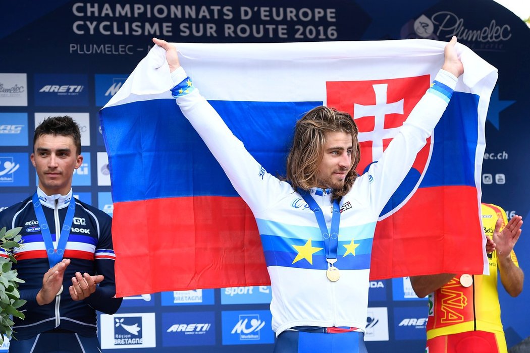 Peter Sagan slaví zasloužený triumf (archivní foto)