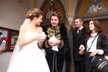 Luxusní a originální šaty Petera Sagana a novomanželky byly ne zrovna zanedbatelnou položkou na svatebním účtu...