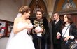 Luxusní a originální šaty Petera Sagana a novomanželky byly ne zrovna zanedbatelnou položkou na svatebním účtu...