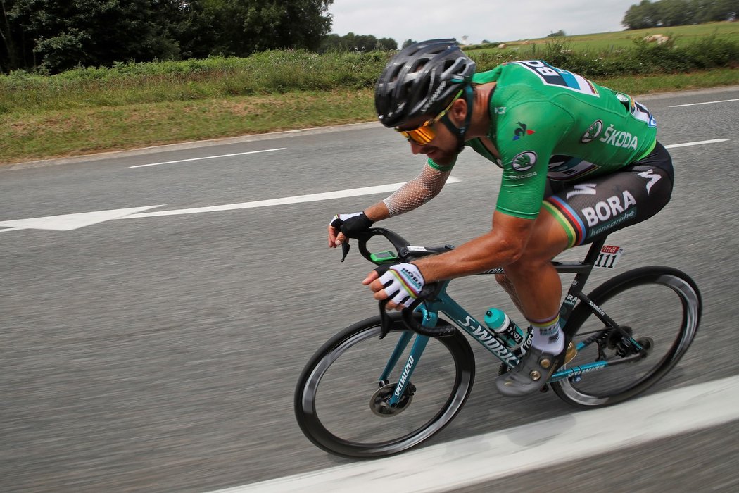 Peter Sagan během 19. etapy na Tour de France 2018