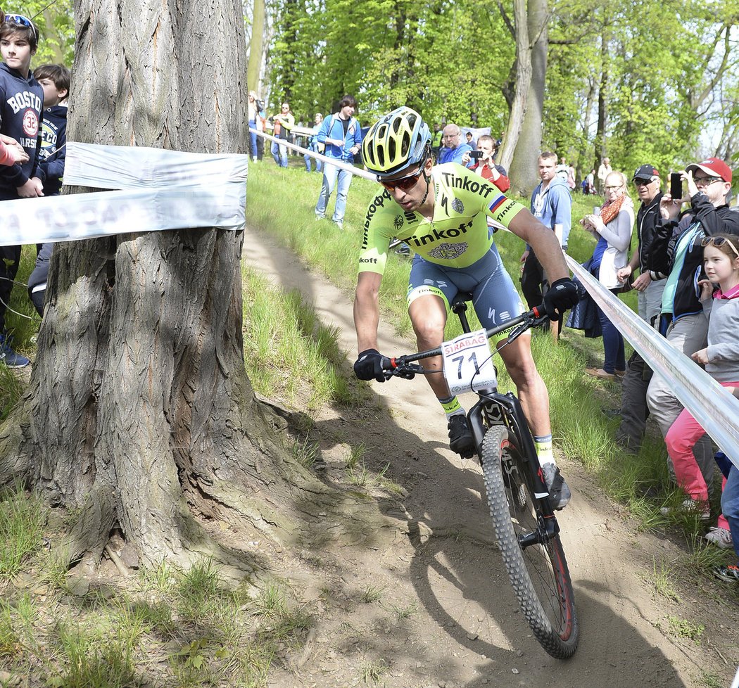 Závodu Českého poháru v cross country na horských kolech v Teplicích se zúčastnil i Peter Sagan