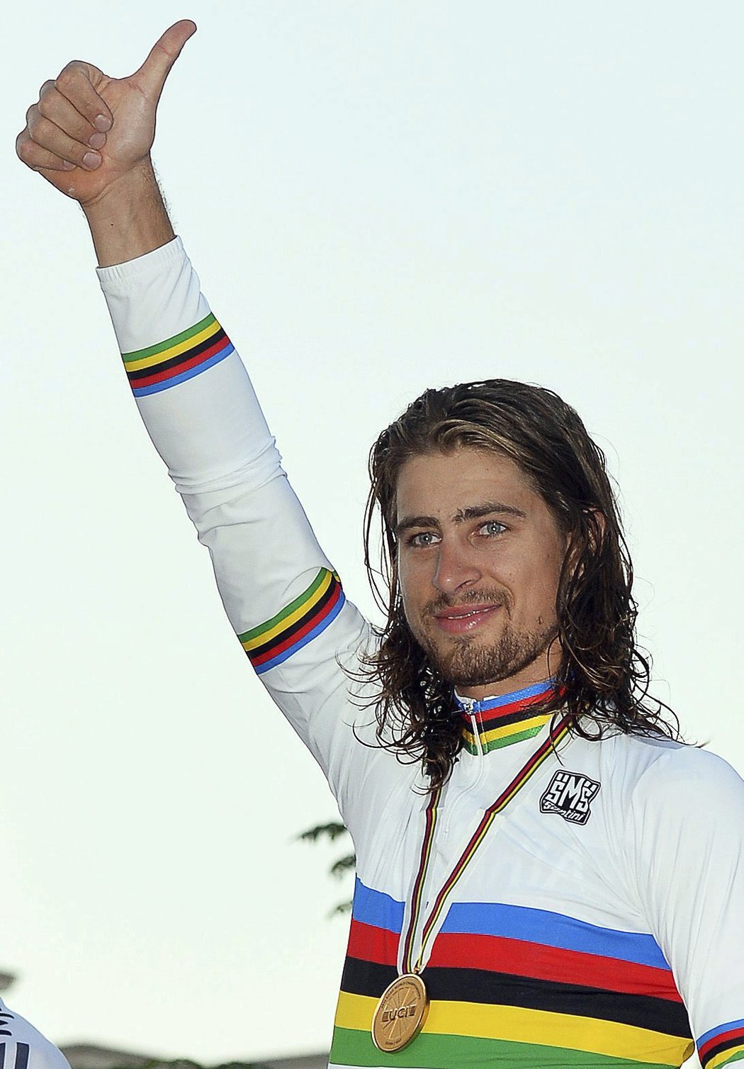 Peter Sagan slaví obhajobu titulu mistra světa