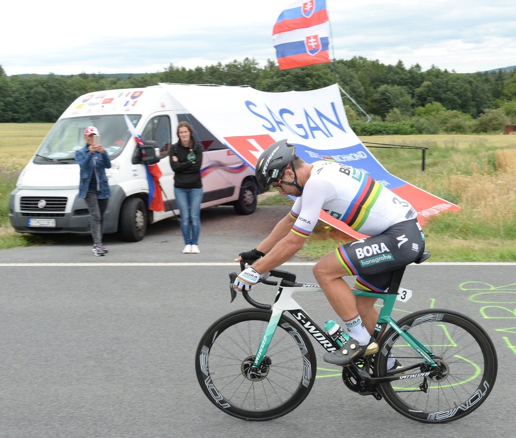 Peter Sagan na mistrovství republiky Česka a Slovenska v roce 2018