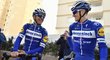 Philippe Gilbert a Zdeněk Štybar (vpravo) na soustředění ve Španělsku