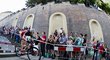 Exhibiční závod na horských kolech Pražské schody se jel 7. června v malebném okolí Hradu