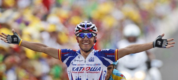 Joaqin Rodríguez se raduje z vítězství.
