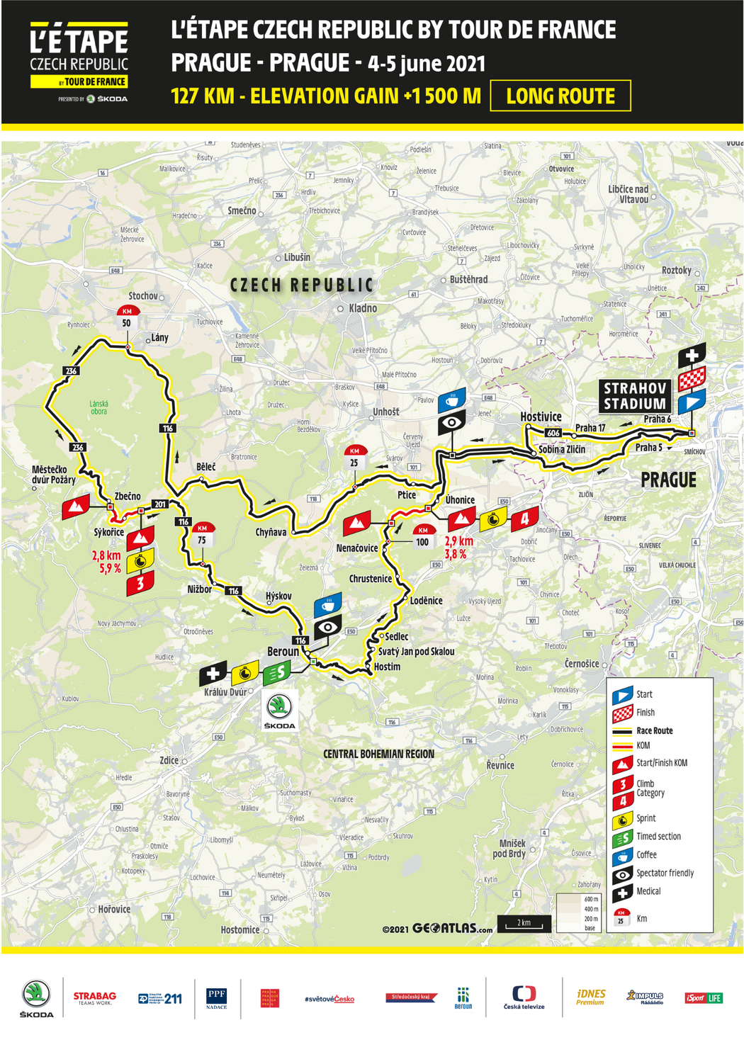 Delší trasa cyklistického závodu pro amatéry l´Etape pod hlavičkou Tour de France v Česku