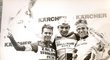 Na stupních vítězů. Snímek je z roku 1990, kdy Šimůnek vyhrál závod Superprestige v Římě