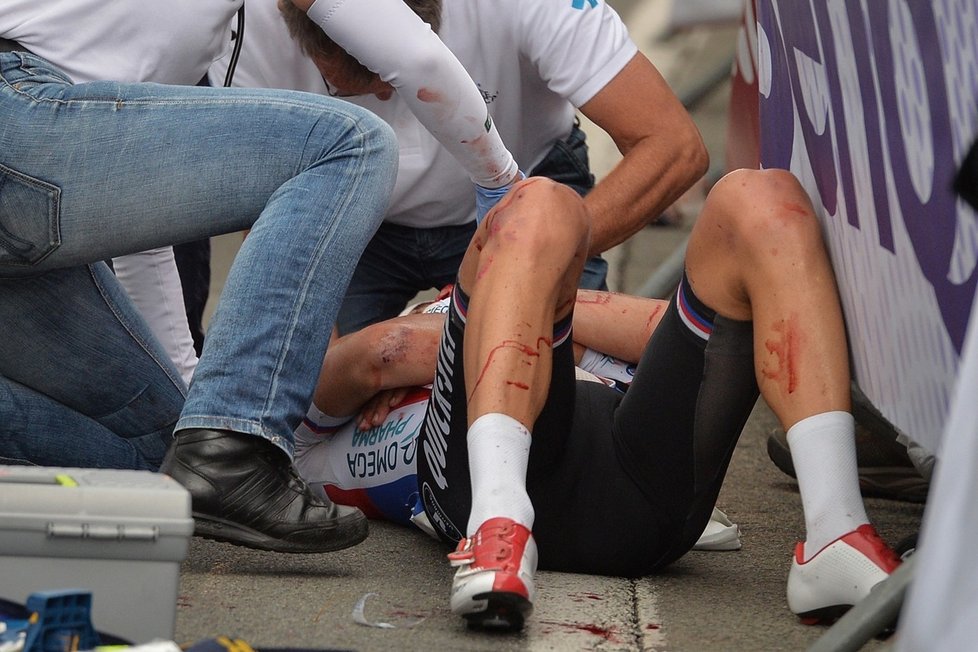 V belgickém závodu Eneco Tour se Štybar ošklivě zranil