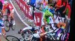 Hromadný pád měl za následek vážné zranění českého cyklisty