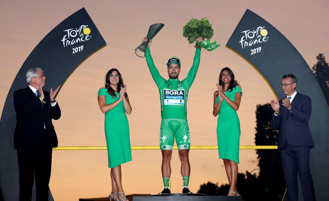 Slovenský cyklista Peter Sagan posedmé vyhrál bodovací soutěž Tour de France