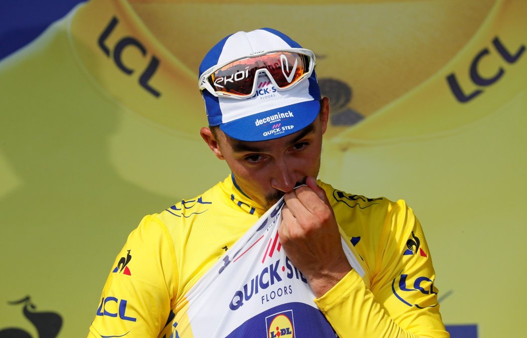 Julian Alaphilippe se po třetím místu v 8. etapě vrátil do žlutého trikotu pro průběžného lídra Tour de France