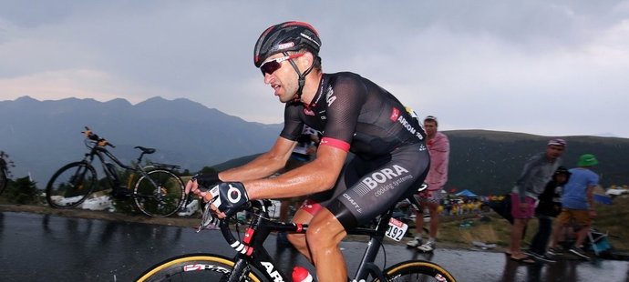 Jan Bárta během královské etapy Tour de France v Pyrenejích