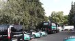 Týmový autobus stáje Bora-Hansgrohe na Tour de France