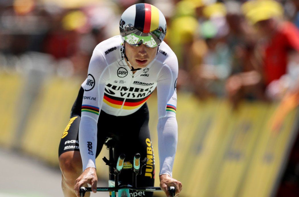 Tony Martin z týmu Jumbo-Visma při časovce na Tour de France 2019