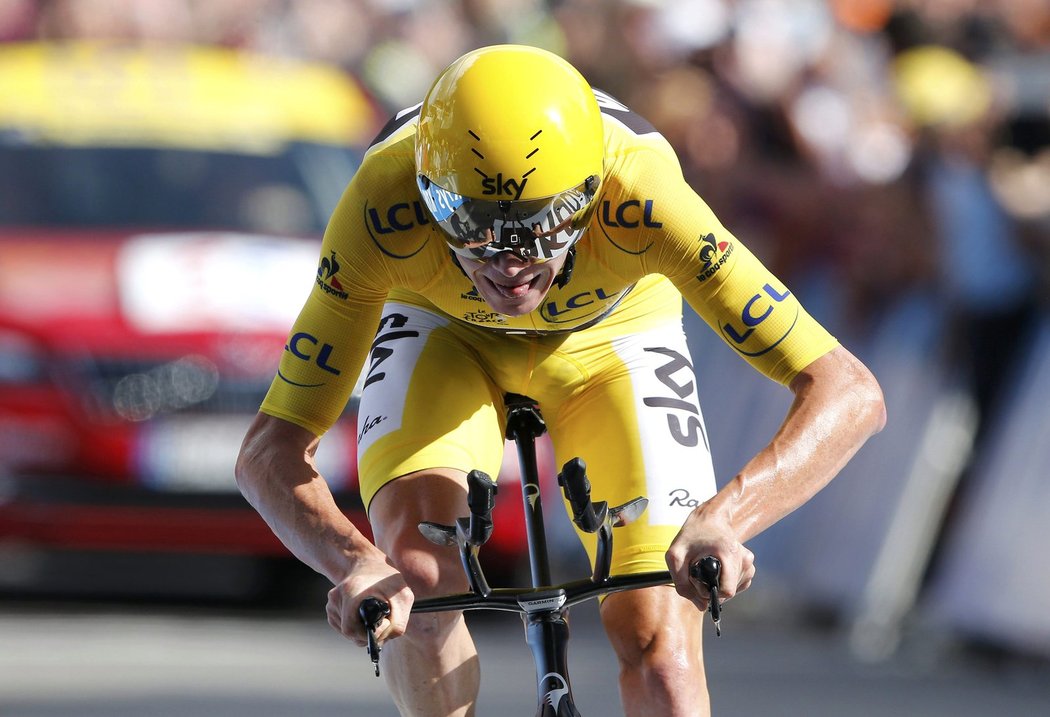 Lídr Tour de France Chris Froome ovládl časovku v 18. etapě