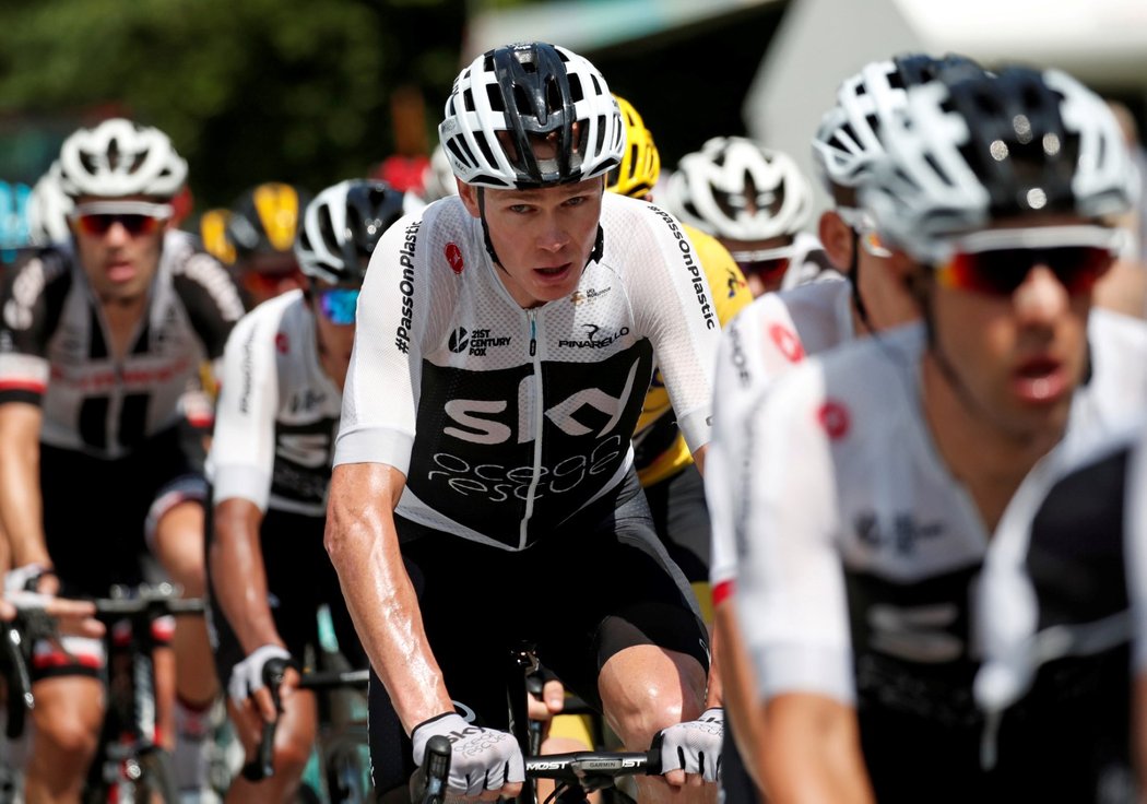 Chris Froome během 17. etapy Tour de France