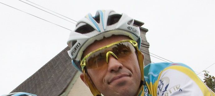 Alberto Contador připraven na startu.