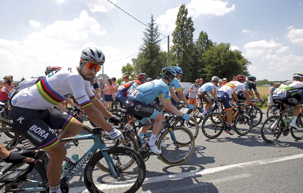 Peleton v průběhu Tour de France