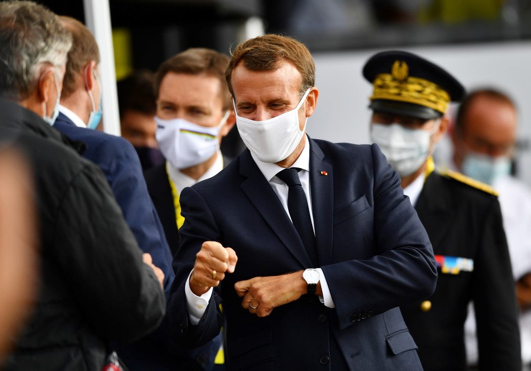 17. etapu Tour de France pečlivě sledoval i francouzský prezident  Emmanuel Macron